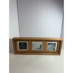 Umbra Matrix Float Frame Triple 3x3 Photo Frame Wooden Horizontal Display
